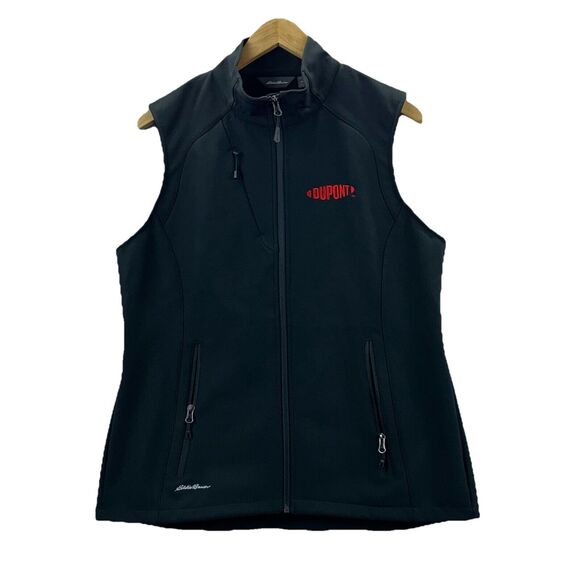 Eddie Bauer Large L Stretch Soft Shell Vest EB547 Full Zip Branded Pockets Warm - Picture 1 of 11